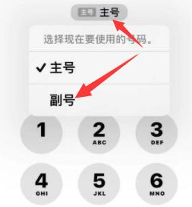 iphone 14 pro max如何使用副卡打电话？